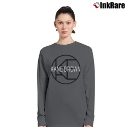 Women’s Kane Brown Logo Long-Sleeve Top in charcoal | Sleek, Versatile, All-Season