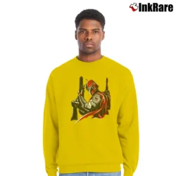 Men’s Kansas City Chiefs Boba Fett Star Wars NFL Crewneck Sweatshirt in yellow | Cozy Fabric, Clean Style