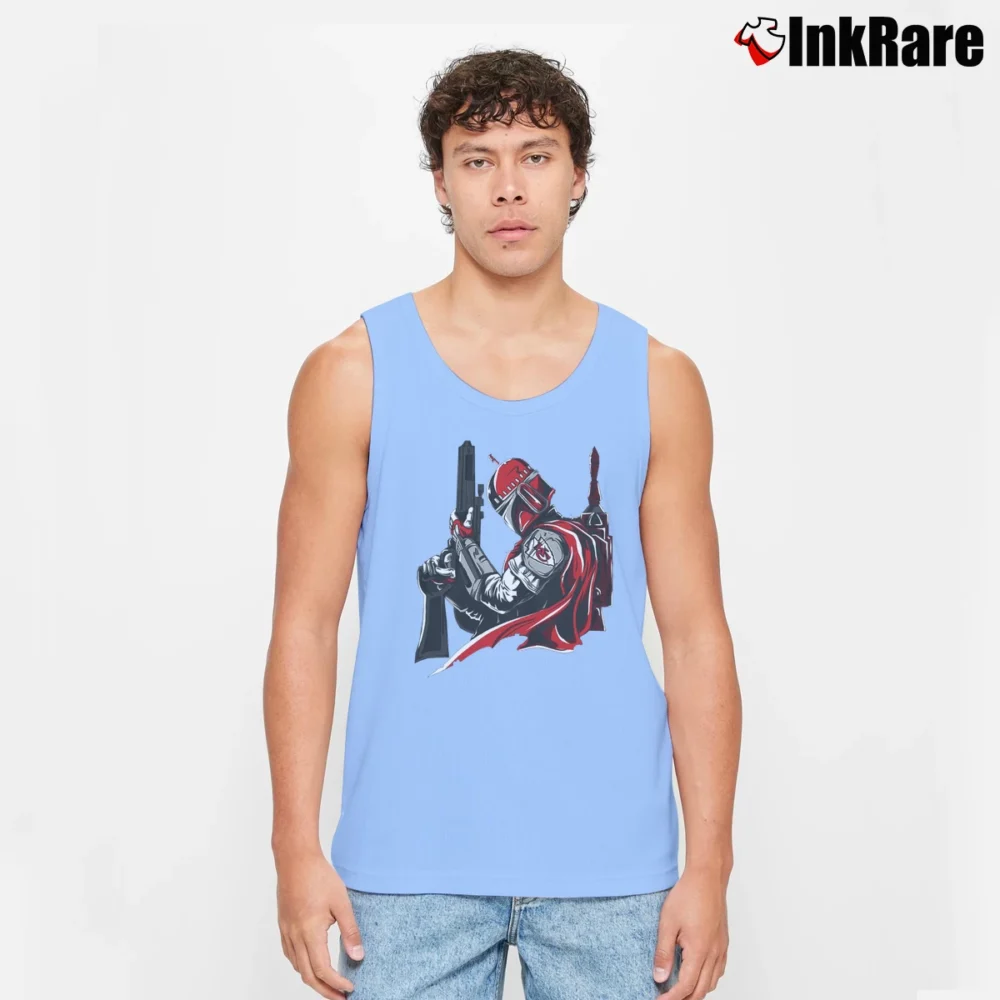 Men’s Kansas City Chiefs Boba Fett Star Wars NFL Tank Top in light blue | Breathable, Active-Friendly Design