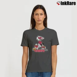 Women’s Kansas City Chiefs Disney Mickey Mouse Signature T-Shirt in charcoal | Soft, Flattering Fit