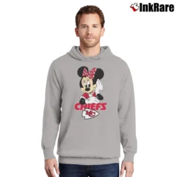 Men’s Kansas City Chiefs Football Mimi Mouse Disney Pullover Hoodie in sport grey | Cozy, Durable, Modern Fit