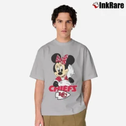 Men’s Kansas City Chiefs Football Mimi Mouse Disney Classic T-Shirt in sport grey | Soft, Breathable Everyday Wear