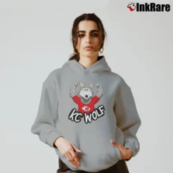 Women’s Kansas City Chiefs KC Wolf Mascot Football Fan Cozy Hoodie in sport grey | Warm, Structured, Stylish