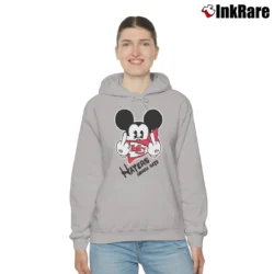Women’s Kansas City Chiefs Mickey Mouse Haters Gonna Hate Football Classic Cozy Hoodie in sport grey | Warm, Structured, Stylish