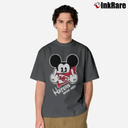 Men’s Kansas City Chiefs Mickey Mouse Haters Gonna Hate Football Classic T-Shirt in charcoal | Soft, Breathable Everyday Wear