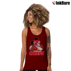 Women’s Kansas City Chiefs NFL Mickey Mouse Football Fan Tank Top in maroon | Lightweight, Movement-Friendly