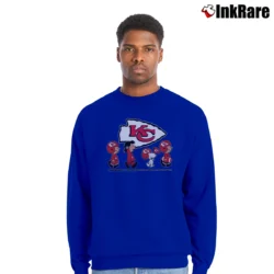 Men’s Kansas City Chiefs Snoopy Charlie Brown Super Bowl Crewneck Sweatshirt in royal blue | Cozy Fabric, Clean Style