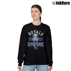 Women’s Kansas City Royals MLB Star Wars Empire Crossover Relaxed Sweatshirt in black | Soft, Laid-Back Vibe