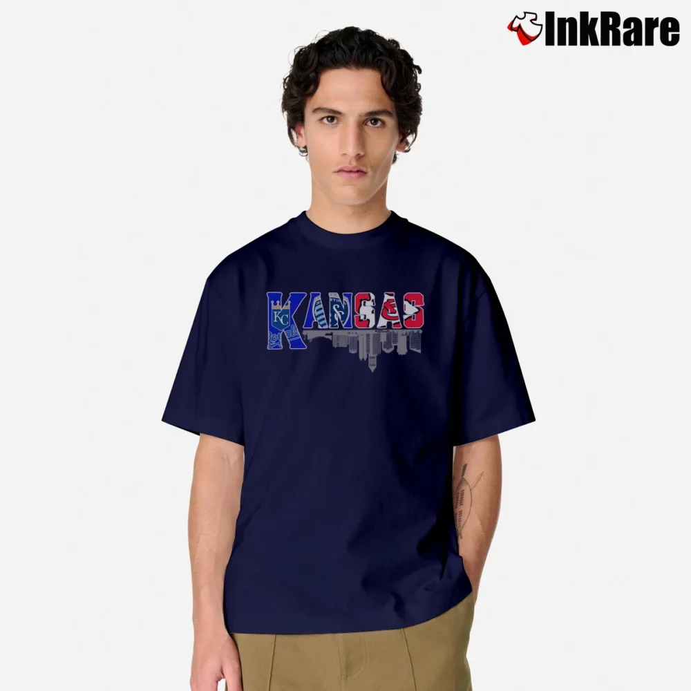 Men’s Kansas Sport Team Kansas City Royals Kansas City Chiefs Classic T-Shirt in navy | Soft, Breathable Everyday Wear