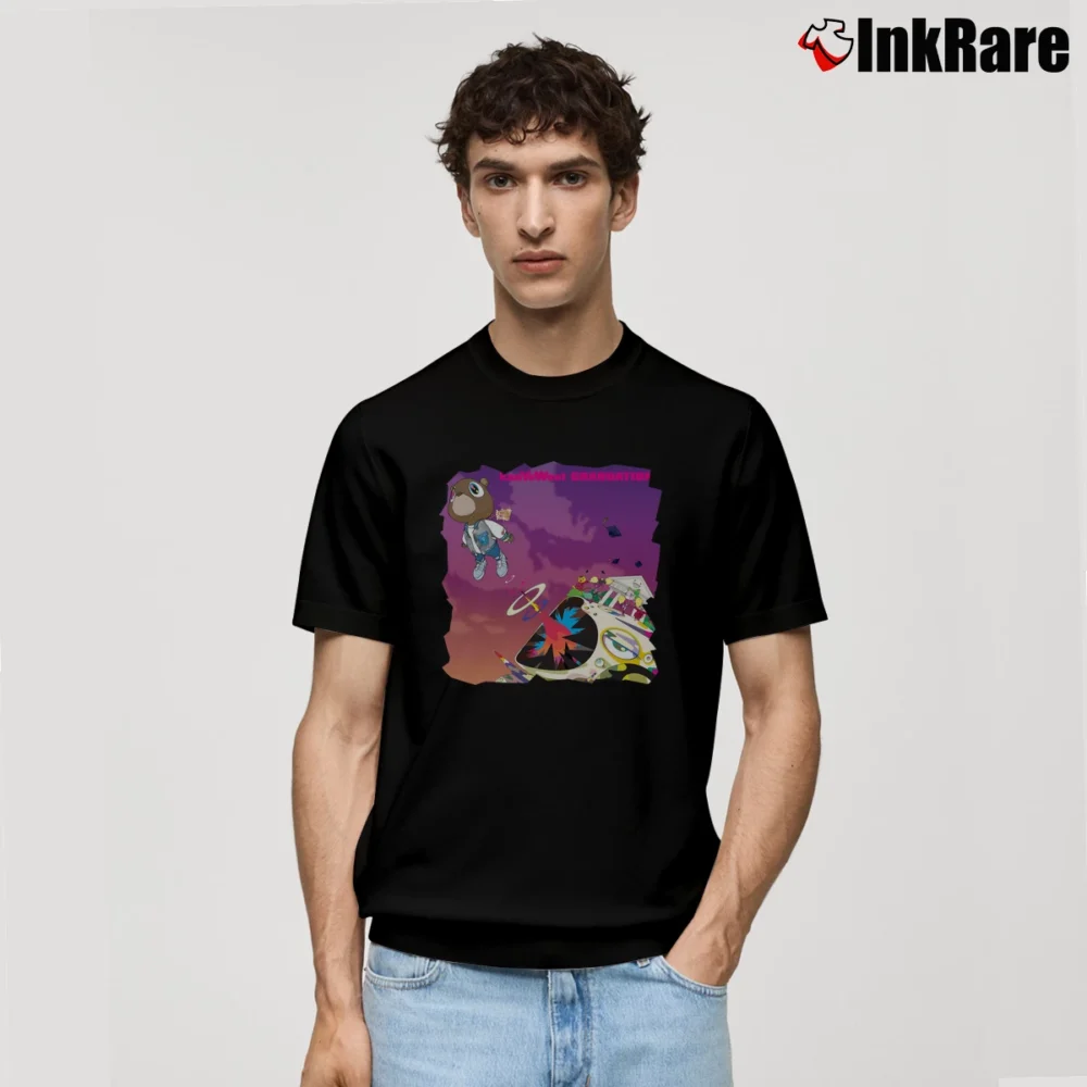 Men’s Kanye West Graduation Classic T-Shirt in black | Soft, Breathable Everyday Wear