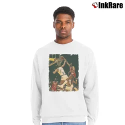 Men’s kareem abdul jabbar vs julius erving for NBA Legends Fans Crewneck Sweatshirt in white | Cozy Fabric, Clean Style
