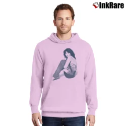 Men’s Kate Bush Retro Pullover Hoodie in light pink | Cozy, Durable, Modern Fit