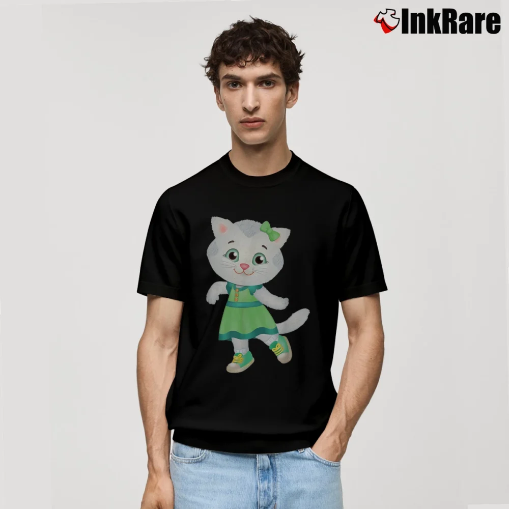 Men’s Katerina Kitty Cat Classic T-Shirt in black | Soft, Breathable Everyday Wear