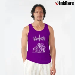 Men’s Katya Black Metal Parody Graphic Tank Top in purple | Breathable, Active-Friendly Design