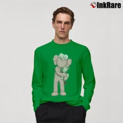 Men’s Kaws Kaws X Uniqlo Pink Mascot Long-Sleeve Shirt in irish green | Sleek, Lightweight, Year-Round Wear