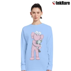Women’s Kaws Kaws X Uniqlo Pink Mascot Long-Sleeve Top in light blue | Sleek, Versatile, All-Season