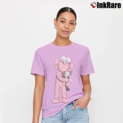 Women’s Kaws Kaws X Uniqlo Pink Mascot Signature T-Shirt in light pink | Soft, Flattering Fit