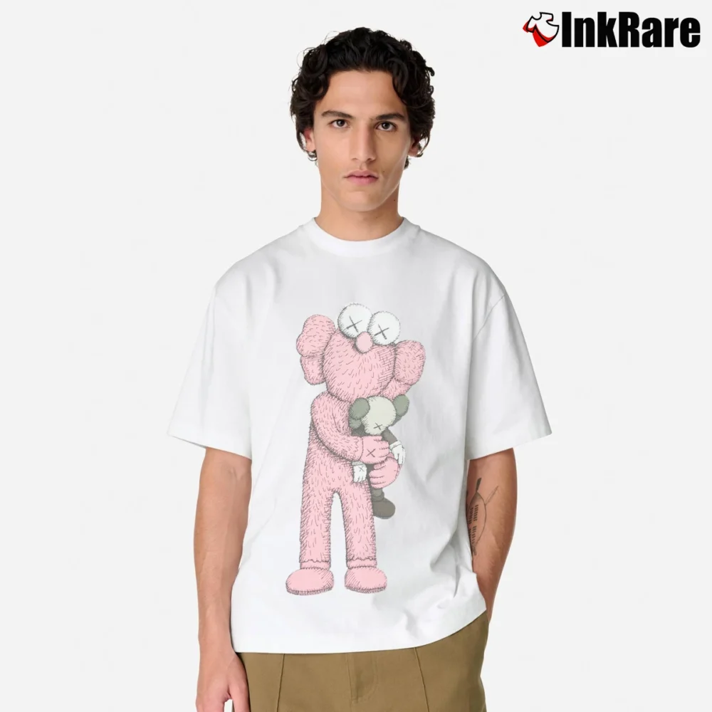 Men’s Kaws Kaws X Uniqlo Pink Mascot Classic T-Shirt in white | Soft, Breathable Everyday Wear