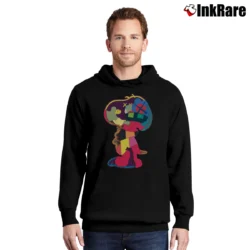 Men’s Kaws Snoopy Companion Art Pullover Hoodie in black | Cozy, Durable, Modern Fit