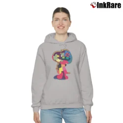 Women’s Kaws Snoopy Companion Art Cozy Hoodie in sport grey | Warm, Structured, Stylish