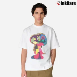 Men’s Kaws Snoopy Companion Art Classic T-Shirt in white | Soft, Breathable Everyday Wear