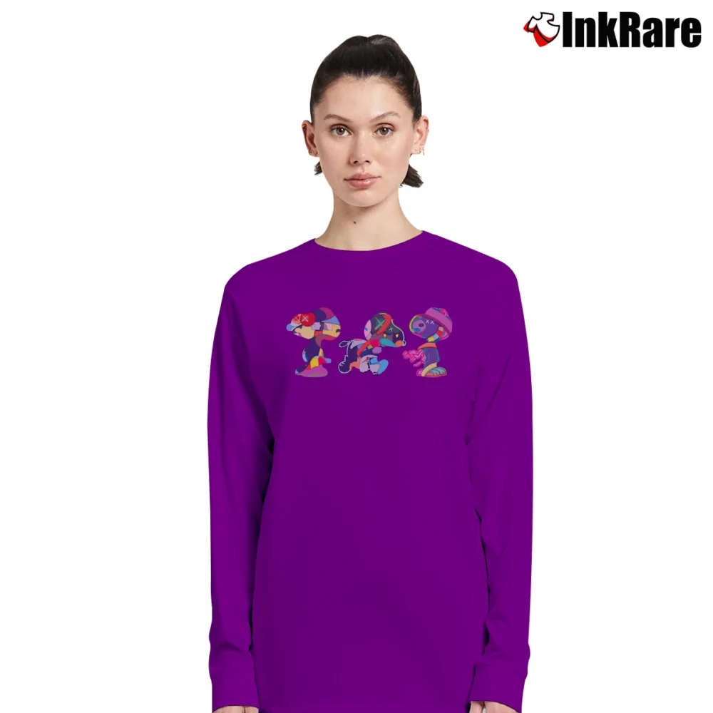 Women’s Kaws Snoopy Set Long-Sleeve Top in purple | Sleek, Versatile, All-Season