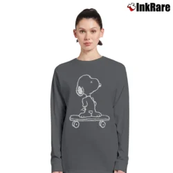 Women’s Kaws Sweater X Peanuts Snoopyn Long-Sleeve Top in charcoal | Sleek, Versatile, All-Season