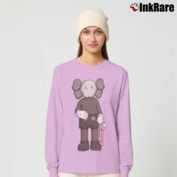 Women’s Kaws Uniqlo Companion SS19 Pink Long-Sleeve Top in light pink | Sleek, Versatile, All-Season
