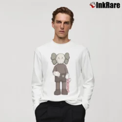 Men’s Kaws Uniqlo Companion SS19 Pink Long-Sleeve Shirt in white | Sleek, Lightweight, Year-Round Wear