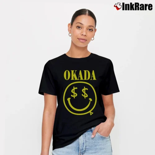 Kazuchika Okada Nirvana Parody Women’s Signature Tee in black – Effortless Style Women’s Kazuchika Okada Nirvana Parody Signature T-Shirt in black | Soft, Flattering Fit