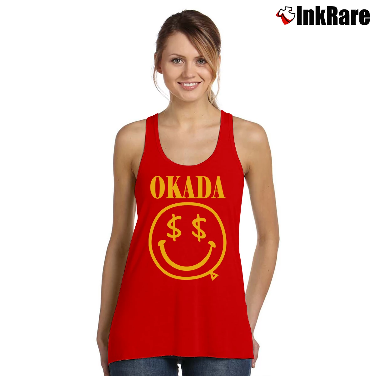 Kazuchika Okada Nirvana Parody Women’s Essential Tank in red – Summer Ready Women’s Kazuchika Okada Nirvana Parody Tank Top in red | Lightweight, Movement-Friendly