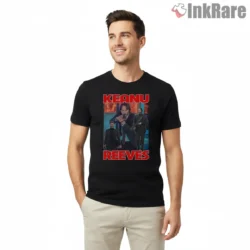 Keanu Reeves Dual Roles Spotlight Shirt on black short sleeve shirt for men graphic tee