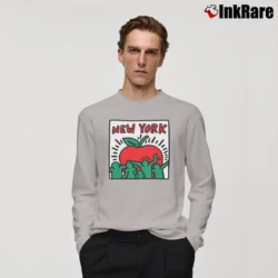 Men’s Keith Haring Uniqlo Sprz Ny Art Long-Sleeve Shirt in sport grey | Sleek, Lightweight, Year-Round Wear