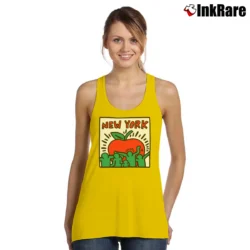 Women’s Keith Haring Uniqlo Sprz Ny Art Tank Top in yellow | Lightweight, Movement-Friendly