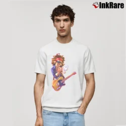 Men’s Keith Richards Classic Rock Graphic Classic T-Shirt in white | Soft, Breathable Everyday Wear