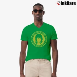 Men’s Keith Richards For President The Rolling Stones for Fans V-Neck Tee in irish green | Sharp, Breathable, Everyday Staple