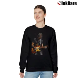 Women’s Keith Urban Electrifying Guitar Colorful Vibes Relaxed Sweatshirt in black | Soft, Laid-Back Vibe