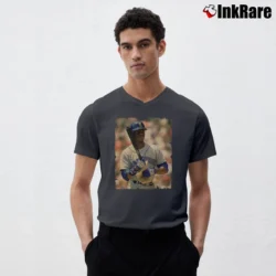 Men’s ken griffey jr seattle mariners for MLB Legends Fans V-Neck Tee in charcoal | Sharp, Breathable, Everyday Staple