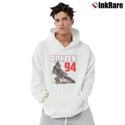 Men’s Ken Roczen Motocross Champion Pullover Hoodie in white | Cozy, Durable, Modern Fit