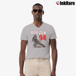 Men’s Ken Roczen Motocross Champion V-Neck Tee in sport grey | Sharp, Breathable, Everyday Staple
