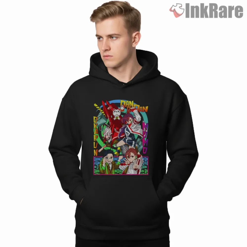 Ken Takakura And Momo Ayase Chaos Adventure Anime Shirt on black hoodie for men graphic tee