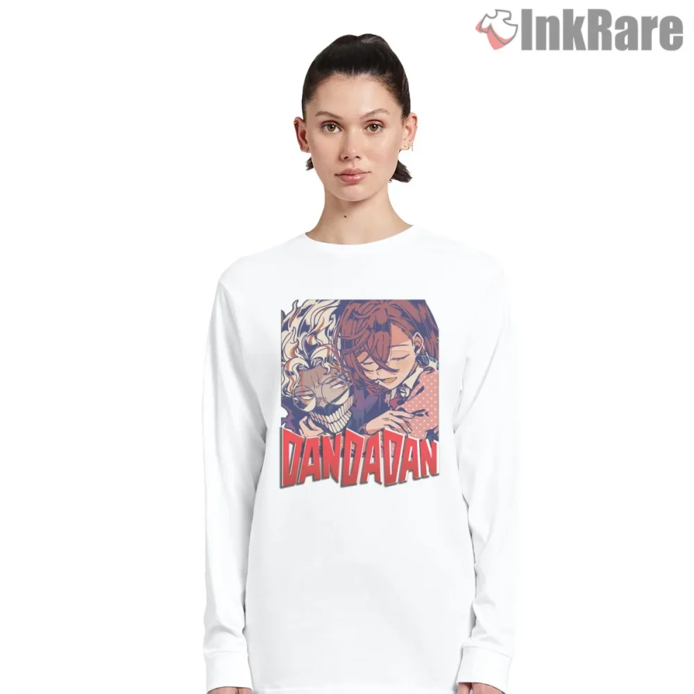 Ken Takakura And Momo Ayase Retro Anime Duo Shirt on white long sleeve shirt for women graphic tee