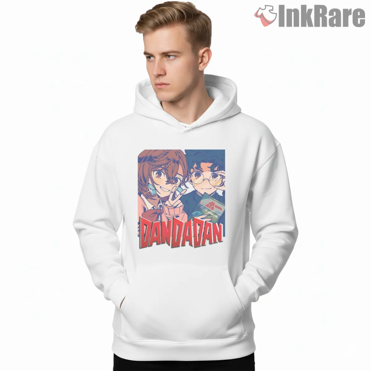 Ken Takakura And Momo Ayase Retro Anime Poster Hoodie White Ken Takakura And Momo Ayase Retro Anime Poster Shirt on white hoodie for men graphic tee