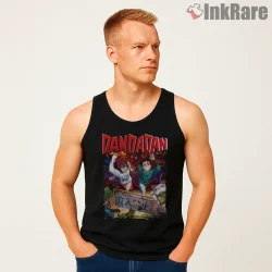 Ken Takakura And Momo Ayase Supernatural Adventure Shirt on black tank top for men graphic tee