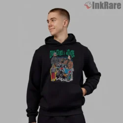 Kendrick Lamar And Drake Classic Car Showdown Shirt on black hoodie for men graphic tee