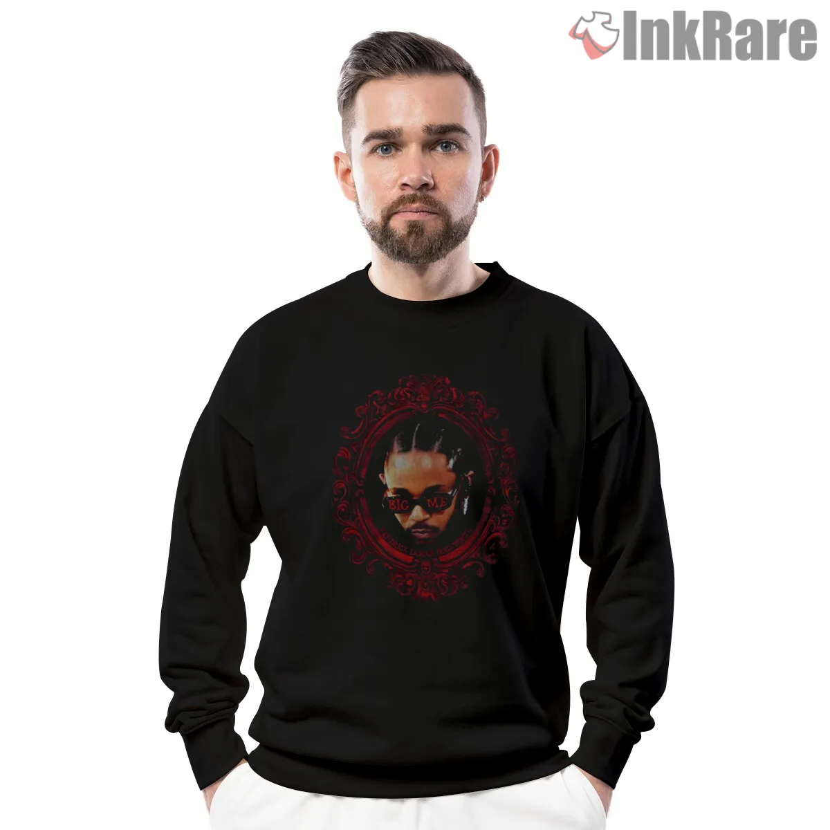 Kendrick Lamar Big Me Sunglasses Portrait Shirt Kendrick Lamar Big Me Sunglasses Portrait Shirt on graphic shirt for men graphic tee