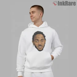 Kendrick Lamar Clean Vector Head Portrait Illustration Shirt on white hoodie for men graphic tee