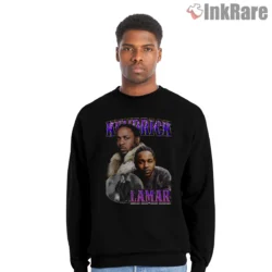 Kendrick Lamar Double Portrait Purple Aura Shirt on graphic shirt for men graphic tee