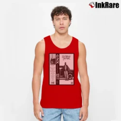 Men’s Kendrick Lamar GNX Album Design Cassette Tape Tank Top in red | Breathable, Active-Friendly Design