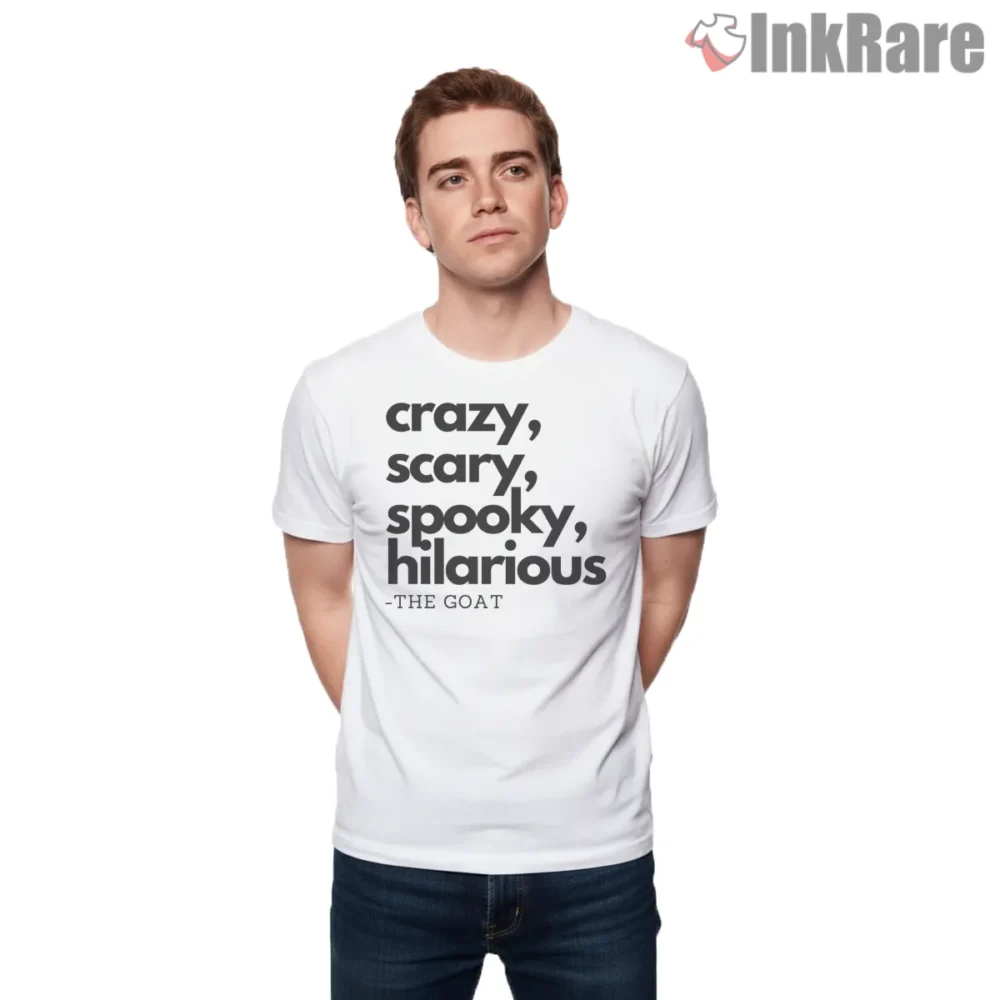 Kendrick Lamar Gnx Crazy Scary Spooky Hilarious Quote Shirt on white short sleeve shirt for men graphic tee